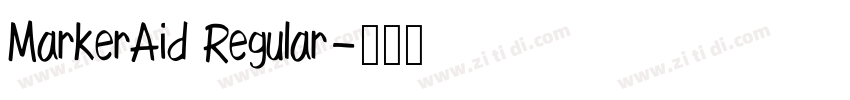 MarkerAid Regular字体转换